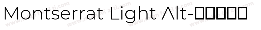 Montserrat Light Alt字体转换